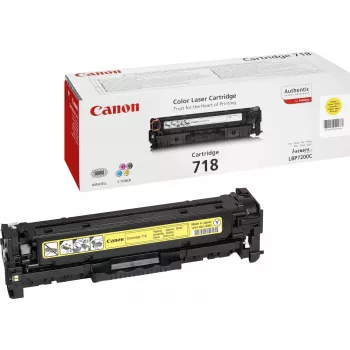 Originalus Canon CRG-718 Y geltonos spalvos tonerio kasetė, 2900 puslapių