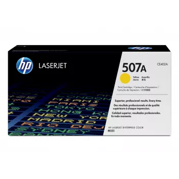 HP 507A geltonas originalus LaserJet tonerio kasetė