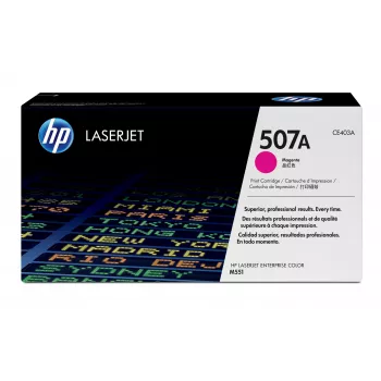 HP 507A purpurinis originalus lazerinio spausdintuvo kasetė