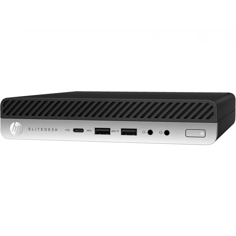 T1A HP EliteDesk 800 G5 Atnaujintas Intel® Core™ i5 i5-9500 8 GB DDR4-SDRAM 256 GB SSD Windows 11 Pro Mini PC Juoda, Sidabrinė