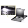 ATEN CL5708N stovo konsolė 48,3 cm (19 colių) juoda 1U