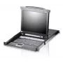 ATEN CL5708N konsolė su 19 colių ekranu, 1U, juoda