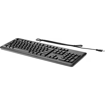 HP USB klaviatūra kompiuteriui, pilno dydžio, laidinė, juoda