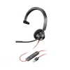 HP Poly Blackwire 3310 belaidė ausinė su mikrofonu, sertifikuota Microsoft Teams, USB-C/A adapteriu, TAA