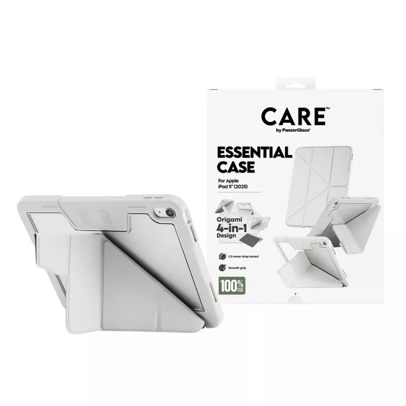 Apsauginis dėklas PanzerGlass CARE Essential iPad 11 colių (2025–2026) šviesiai pilkas CR43626
