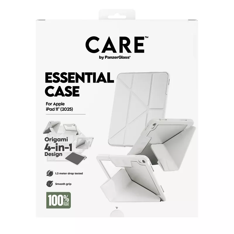 Apsauginis dėklas PanzerGlass CARE Essential iPad 11 colių (2025–2026) šviesiai pilkas CR43626