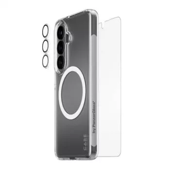 Apsauginis stiklas PanzerGlass CARE 3-in-1, skirta Samsung Galaxy S (2026)