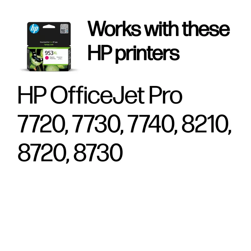 HP 953XL High Yield Magenta Original rašalo kasetė