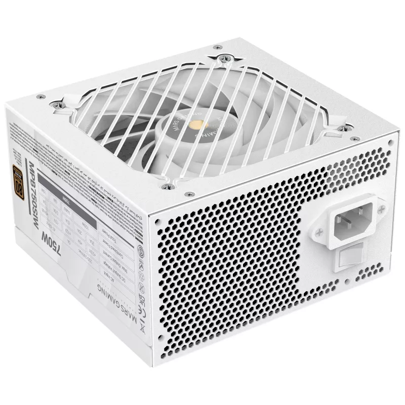 Mars Gaming MPB750SIW maitinimo blokas 750 W 24-pin ATX ATX Baltas