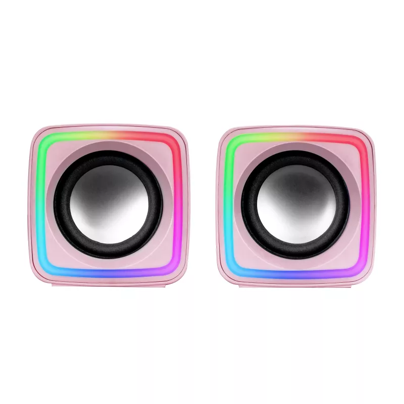 Mars Gaming MSCUBEP Pink RGB kompiuteriniai garsiakalbiai 8W DSP garso procesorius