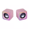 Mars Gaming MSCUBEP Pink RGB kompiuteriniai garsiakalbiai 8W DSP garso procesorius