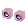 Mars Gaming MSCUBEP Pink RGB kompiuteriniai garsiakalbiai 8W DSP garso procesorius