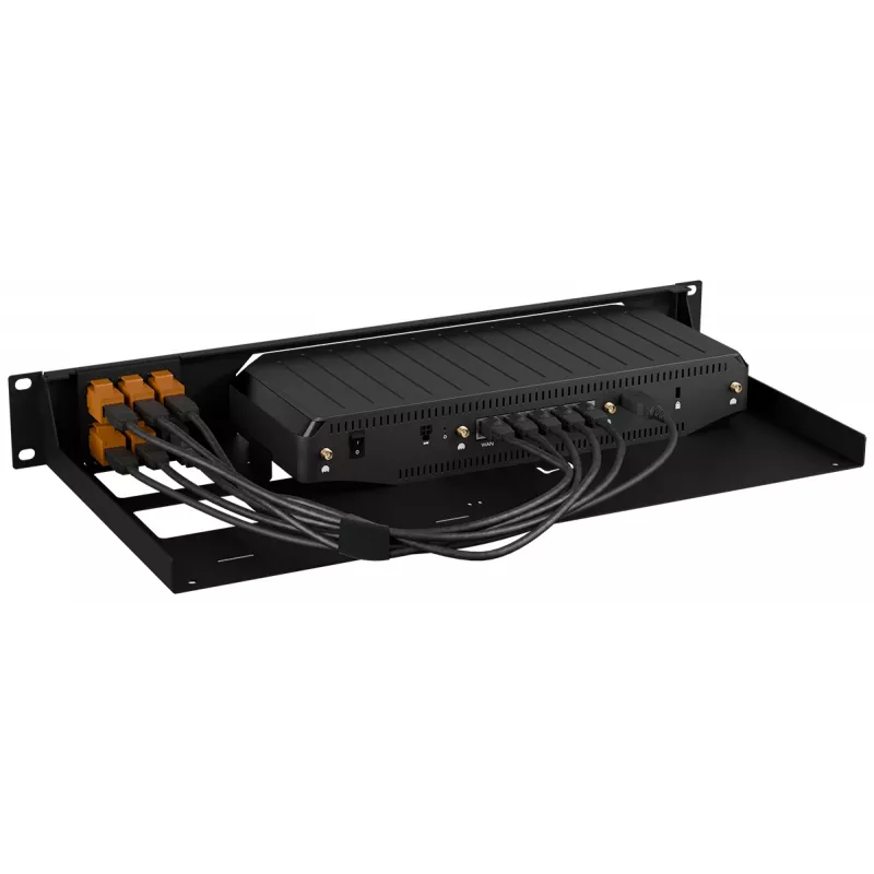 Rackmount.IT stovo laikiklis Cradlepoint E400 RM-CR-T5, metalinis montavimo rėmelis tinklo įrangai