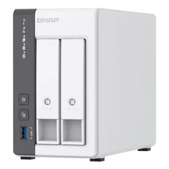 QNAP TS-216G NAS / saugojimo serveris bokštinis Cortex-A Cortex-A55 4 GB HDD Baltas