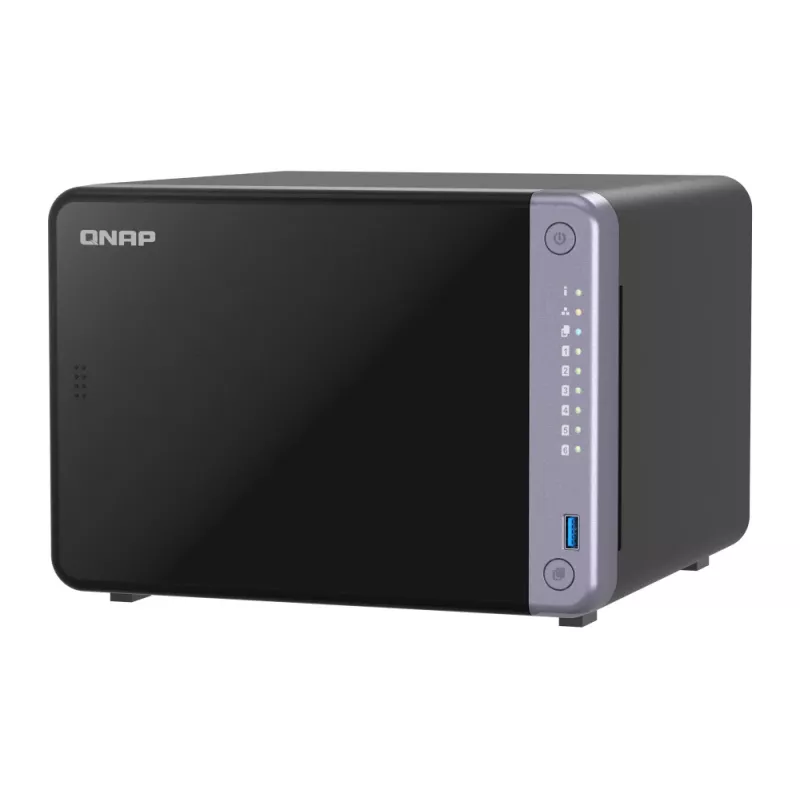 QNAP TS-632X-4G NAS/serveris bokštinis Alpine AL-524 4 GB DDR4 QNAP QTS Juoda