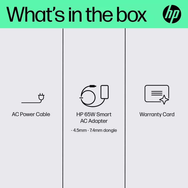 HP 65W Smart AC adapter, suderinamas su HP ProBook 440 G6, 450 G6, ProBook x360 11 ir kt.