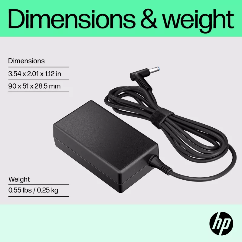 HP 65W Smart AC adapter, suderinamas su HP ProBook 440 G6, 450 G6, ProBook x360 11 ir kt.