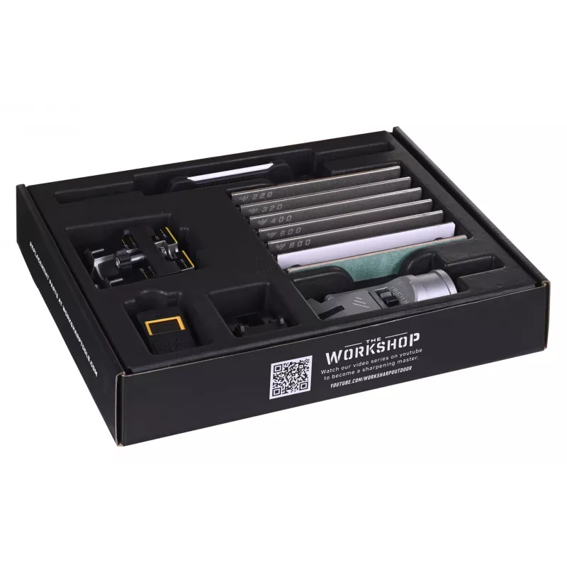 Pjovimo aštrintuvas Work Sharp Professional Precision Adjust 09DX068 – traukiamas, reguliuojamas kampas, juodas, nailono korpusas