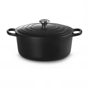 Le Creuset Signature Apvalus ketaus puodas 8.1L Juodas 30cm