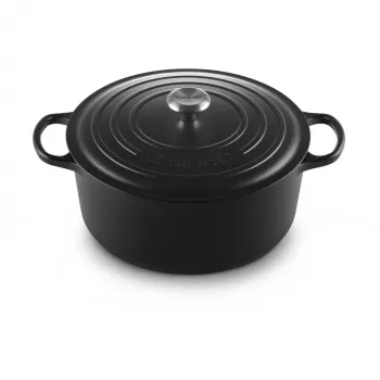 Le Creuset Signature Apvalus ketaus puodas 8.1L Juodas 30cm