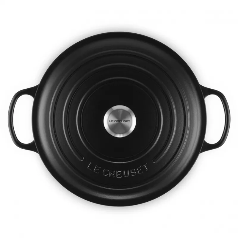 Le Creuset Signature Apvalus ketaus puodas 8.1L Juodas 30cm