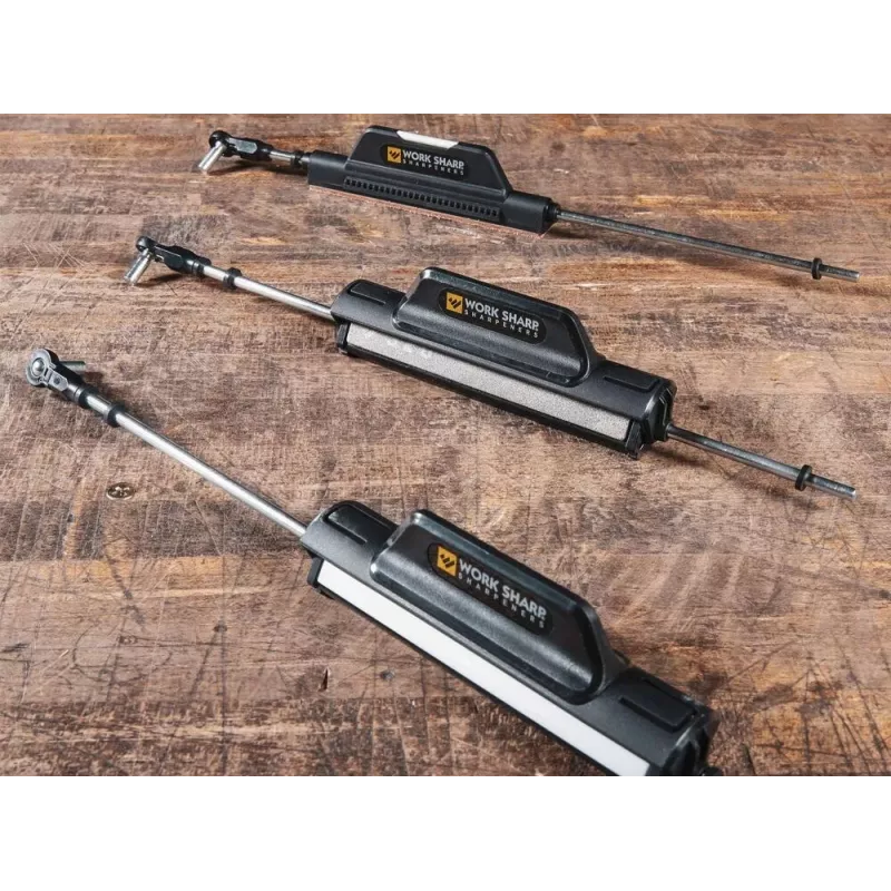 Galąstuvas traukiamas Work Sharp Precision Adjust Elite 09DX066 – reguliuojamas kampas, deimantiniai akmenys, odinis apdaila, nailono korpusas