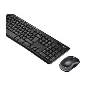 Logitech MK270 belaidis klaviatūros ir pelės rinkinys, RF, juoda