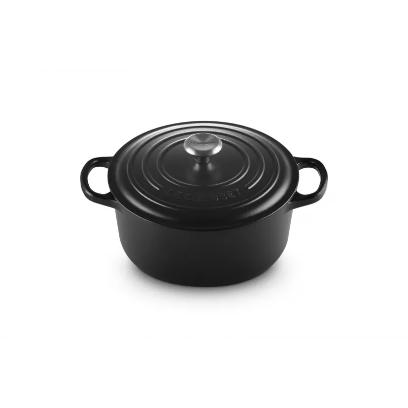 Le Creuset Signature apvalus puodas 3,3 L juodas