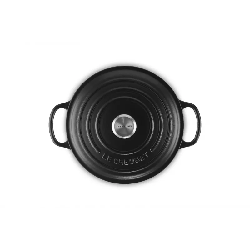 Le Creuset Signature apvalus puodas 3,3 L juodas