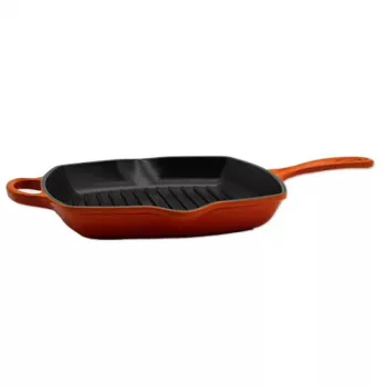 Le Creuset Signature kvadratinė grilio keptuvė 26cm orkaitės raudona (20183260900422)