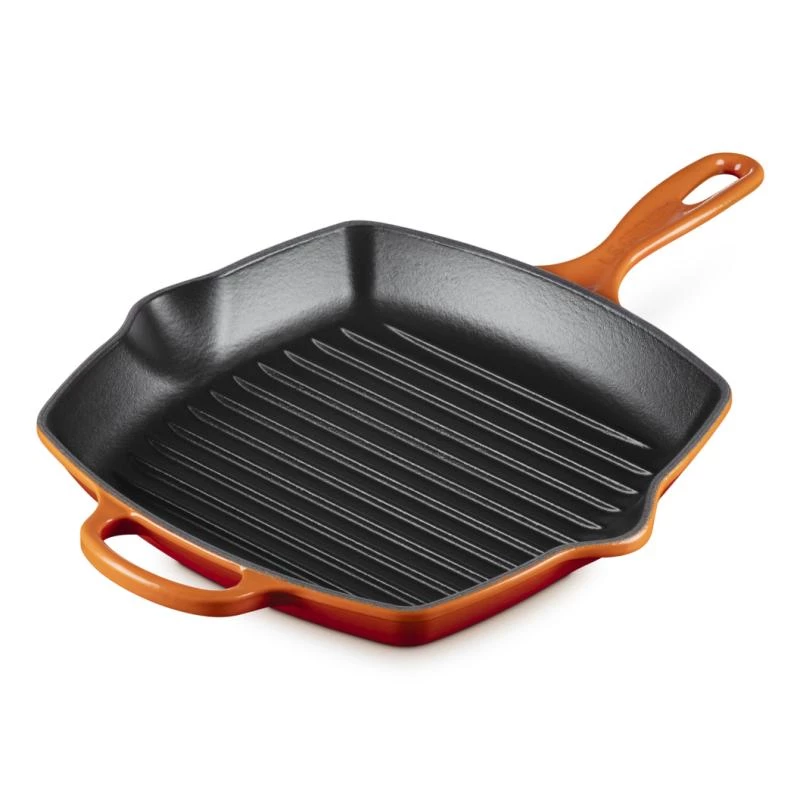Le Creuset Signature kvadratinė grilio keptuvė 26cm orkaitės raudona (20183260900422)