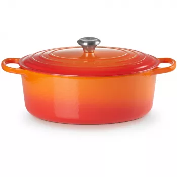 Le Creuset Signature keptuvė ovali 33cm oranžinė raudona (21178330902430)
