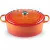 Le Creuset Signature keptuvė ovali 33cm oranžinė raudona (21178330902430)