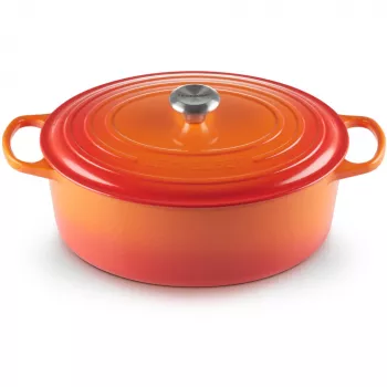 Le Creuset Signature keptuvė ovali 33cm oranžinė raudona (21178330902430)