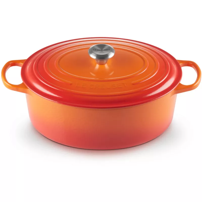 Le Creuset Signature keptuvė ovali 33cm oranžinė raudona (21178330902430)