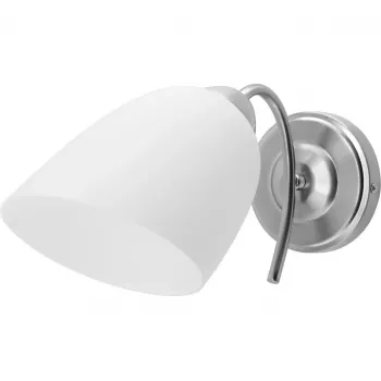 Sieninis šviestuvas ActiveJet NIKITA nikelio spalvos, vienas šviesos šaltinis, E27, IP20, 220–240V, max 60W