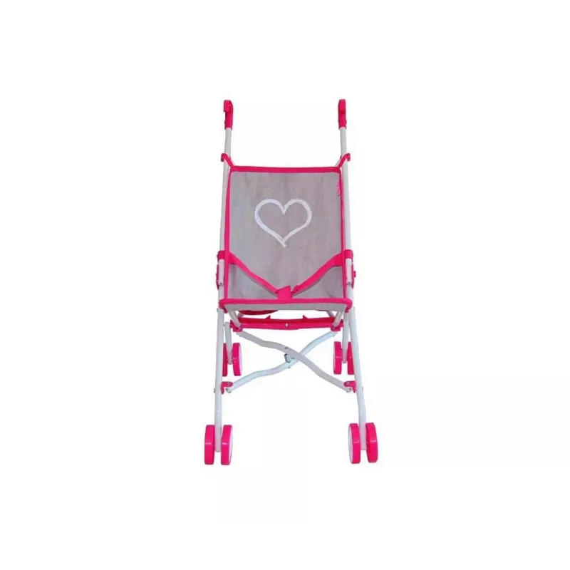Vežimėlis lėlėms milly mally Julia Prestige Pink kompaktiškas lengvas modelis 2722