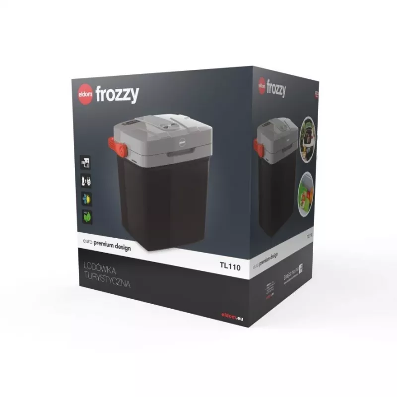 ELDOM FROZZY kelioninis šaldytuvas 26 l, vėsinimo ir šildymo funkcija, 12V/240V