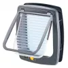 Gyvūnų durys FERPLAST Swing 11 pilkos – šunų ir kačių durys – 31 x 9,6 x 38,4 cm