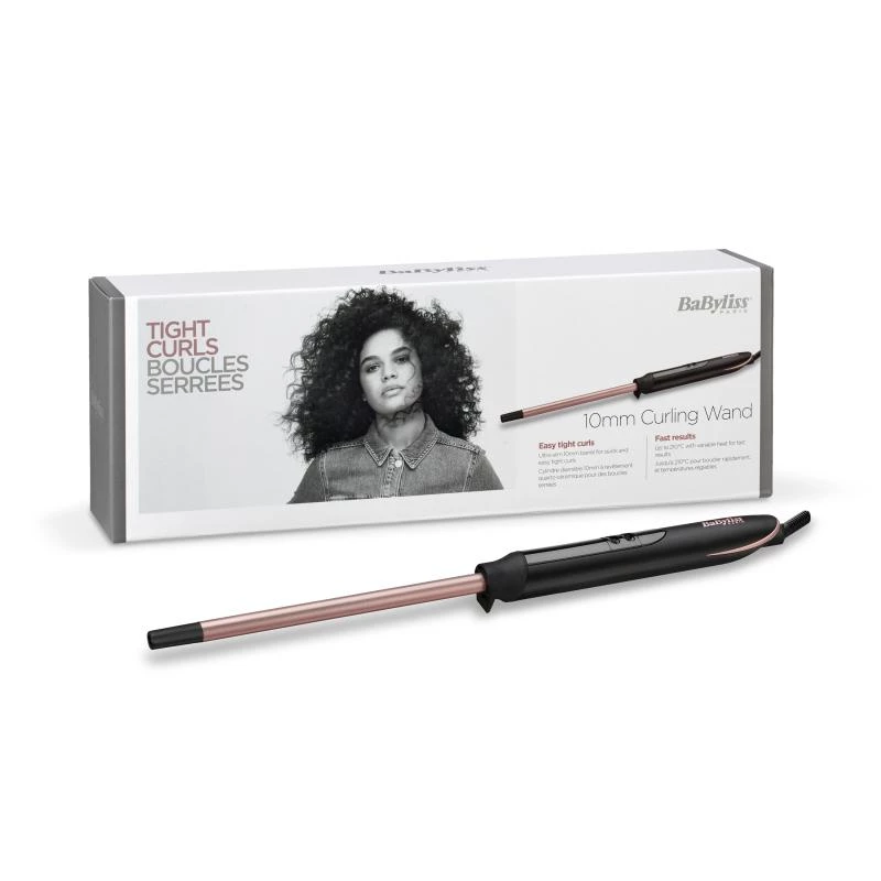 BaByliss C449E Garbanojimo lazdelė tankioms garbanoms Warm Black, Copper 2.5 m