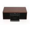 Mini bokštinė muzikos sistema JVC RD-E761, 2x8W RMS, Bluetooth 4.2, USB, CD, FM, medinis korpusas, juoda