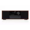 Mini bokštinė muzikos sistema JVC RD-E761, 2x8W RMS, Bluetooth 4.2, USB, CD, FM, medinis korpusas, juoda