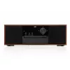 Mini bokštinė muzikos sistema JVC RD-E761, 2x8W RMS, Bluetooth 4.2, USB, CD, FM, medinis korpusas, juoda