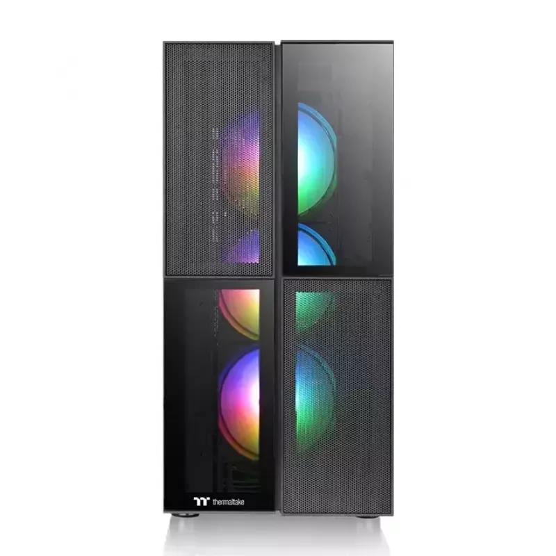PC korpusas Thermaltake Versa T26 TG ARGB Midi Tower juodas