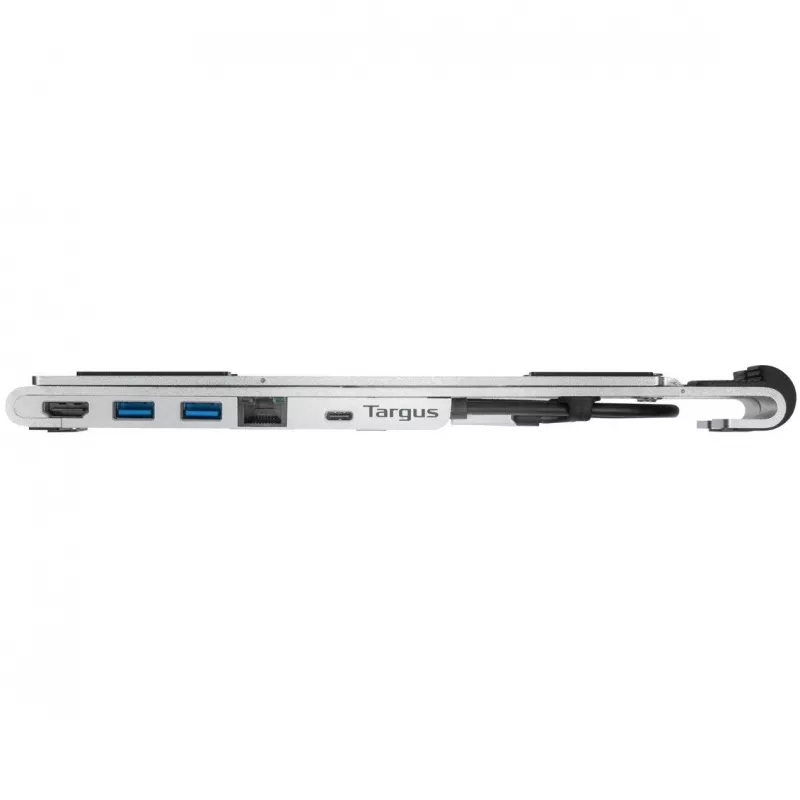 Nešiojamas stovas su integruotu dokų stotimi ir nešiojamojo kompiuterio laikikliu USB-C 3.2 Gen 1 Thunderbolt 3