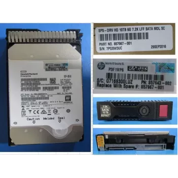 HPE kietasis diskas 10 TB 3,5 colio LFF SATA 6Gb/s 7200 aps./min.