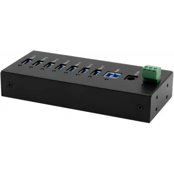 USB stebulė Exsys EX-11247HMS 7 prievadų, DIN bėgeliams, su 15 kV ESD apsauga