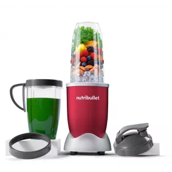 NutriBullet NB907R 0,9 L gaminimo blenderis 900 W Raudonas, Sidabrinis