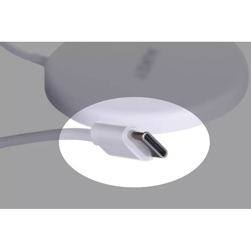 AUEKY Aircore Magnetic LC-A1 belaidis magnetinis QI įkroviklis USB-C 15W Baltas