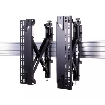 B-TECH Montavimo bėgiai -50kg VESA 400 / skirti BT8390 / 2 vnt. / reguliuojami (BT8390-VESA400MAP/B V2)